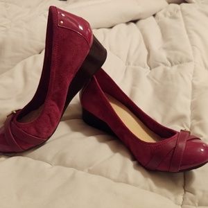 Cole Haan Nike Air Wedges in Raspberry